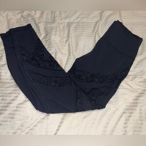 Lululemon floral mesh cutout leggings size 8